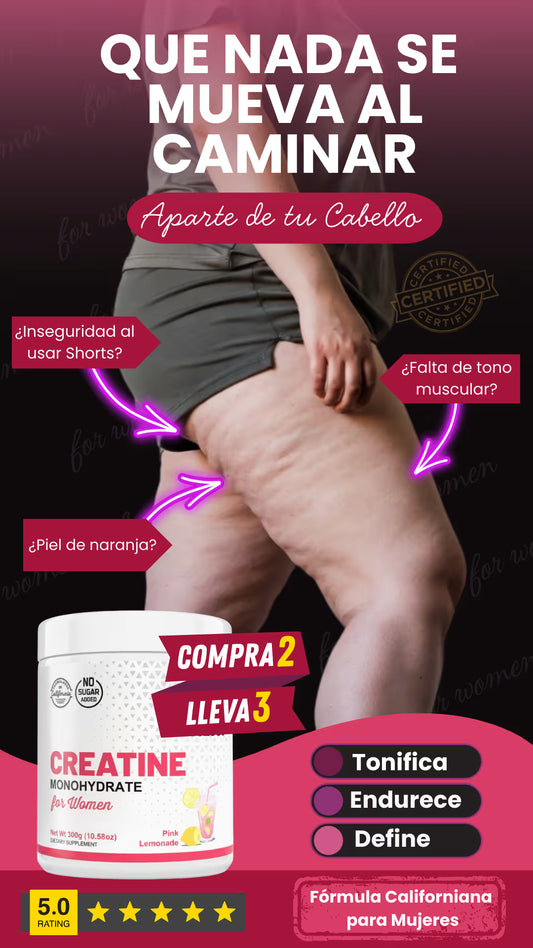 Creatina For Women fórmula 3-en-1